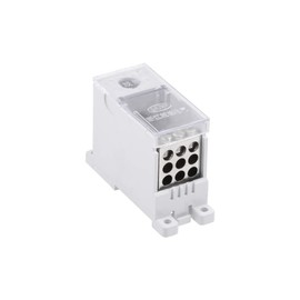 uxcell 1 Input 9 Output DIN Rail Terminal Blocks 660V 250A Connectors Distribution Block