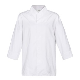 a mont Danjo Sushi Chef Coat, Chef Jacket, Japanese Restaurant Uniform, 3/4 sleeve, White, AJ1867