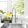 Fililogor Sink Caddy Kitchen Sink Organizer, Black Self-draining Sink Caddy