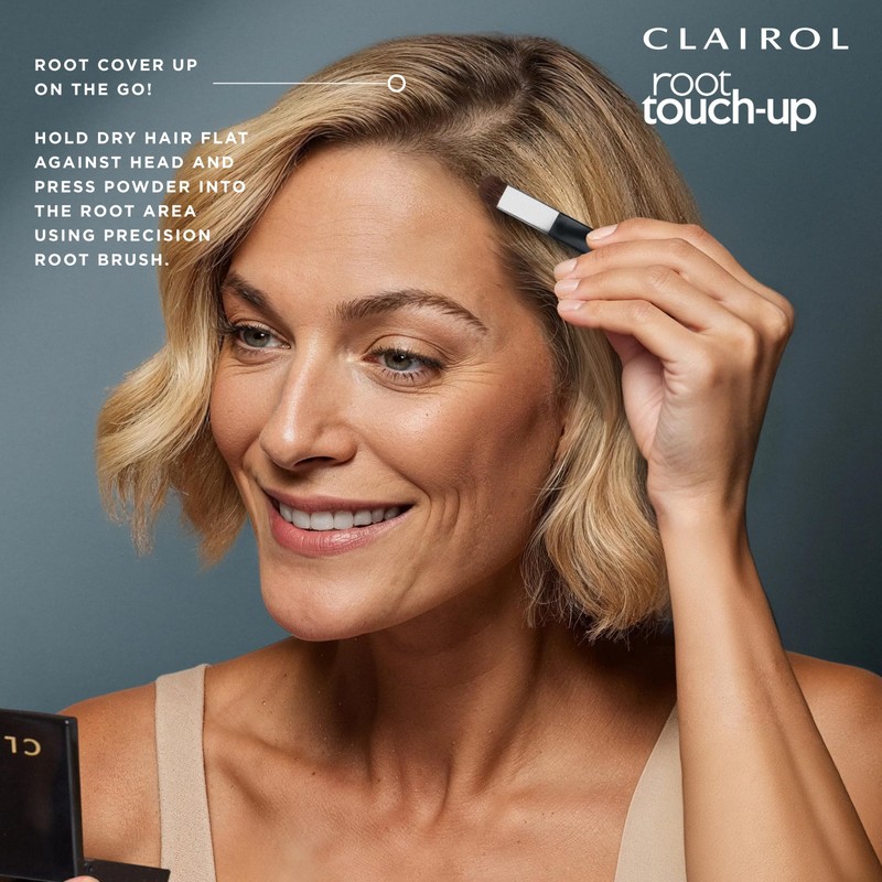 Clairol Root Touch-Up Temporary Concealing Powder, Black Hair Color, Pack
