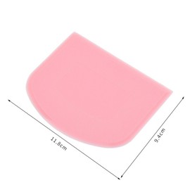 PE Plastic Dough Scraper Set - 3 Pack Multi-Color Baking Scrapers for Kneading, Cutting, and Cleaning Dough - Food-Grade Bench Scraper, Durable, and Easy to Clean(White+Pink+Green)