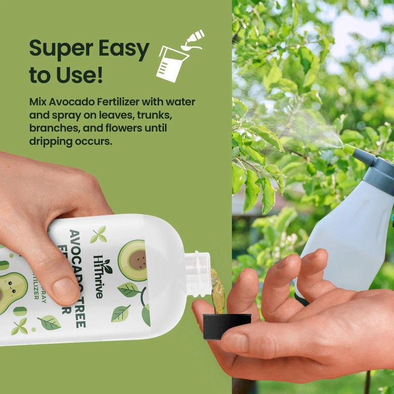 Hithrive 16oz Fruit Tree Fertilizer for Avocados - Makes 32