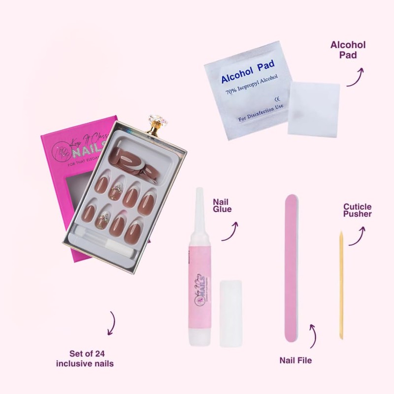 Keep It Classy Press-On Nails Kit by Monyetta Shaw ||