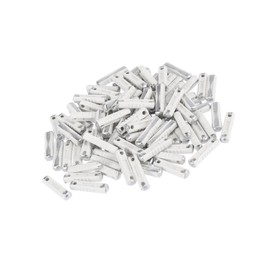 HEROFFIX 100 Pcs White 8A Car Fuse Tube Universal 25x6x5mm for European Cars Replace Parts