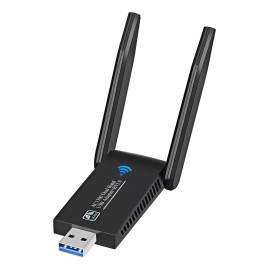 Lostrain Adaptador Antena Wifi Inalámbric Usb3.0 1300mbps Doble Banda