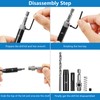CCTSA Self Centering Drill Bits Set for Hinges, Center Drill