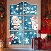 9 Sheets Christmas Window Stickers, Xmas Double-Side Reusable Window Clings,Snowflake