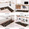 xuujdoppwul Happy Halloween Kitchen Rugs Set of 2,Spooky Ghost Kitchen