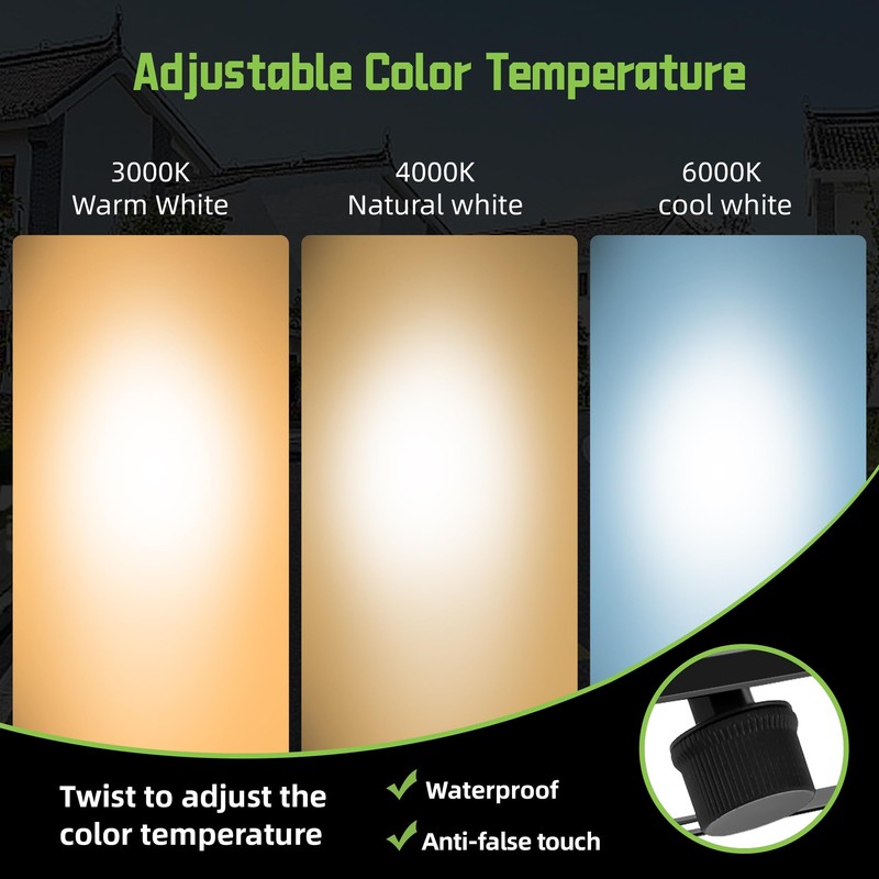 'Gopretty 300W LED FloodLights, 36000LM Dimmable, 3 Colors Selectable (3000K