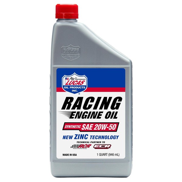 Lucas Oil 106151 SAE 20W50 Synthetic Racing Engine Oil, 1