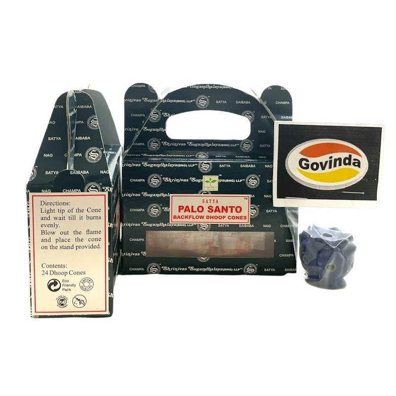 Govinda - Bangalore (BNG) Palo Santo Backflow Cones 48 pcs