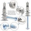 30 Pack Plasterboard Fixings Raw Plugs and Screws 3 Pointed