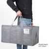 BALEINE Extra Large Storage Tote with Zippers & Carrying Handles,