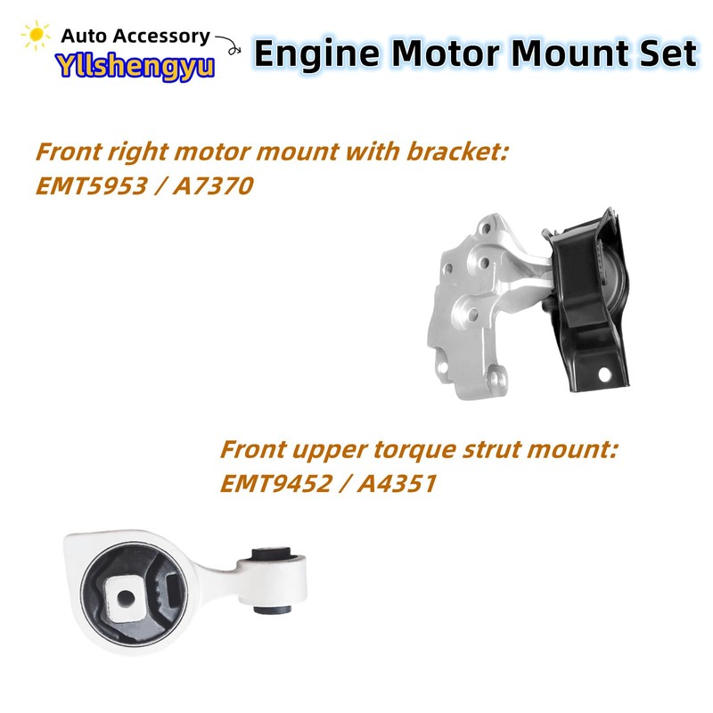 4Pcs Engine Motor Mount kit Compatible with Nissan Rogue 2008