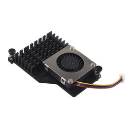 ZDE ZP536 Active Cooler for Raspberry Pi 5 Aluminium Heatsink Temperature-Controlled Blower PWM Cooling Fan with Thermal Pads for Raspberry Pi 5 2GB/4GB/8GB/16GB