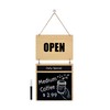 Double-Sided OPEN/CLOSED Sign with Message Board,Ideal for Retail, Restaurants, Bars