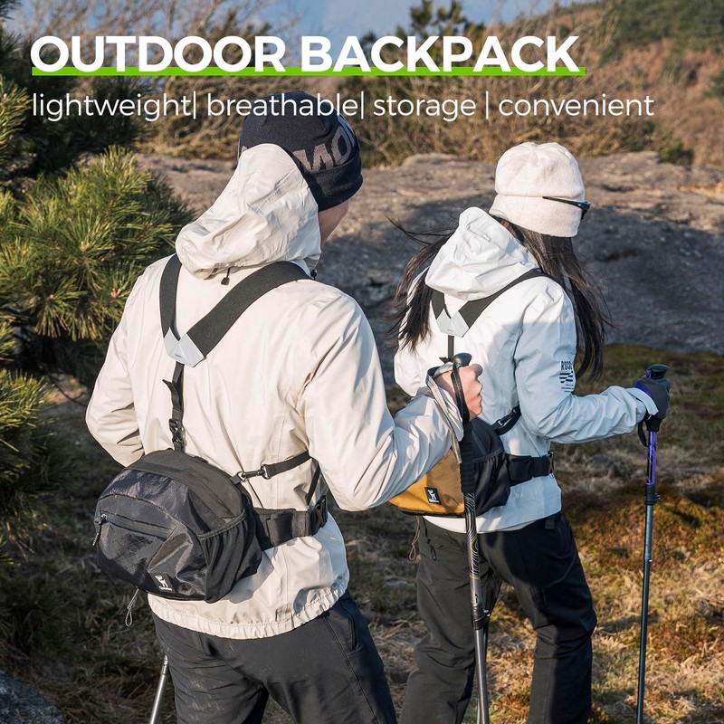 QUNATURE Hiking Backpack for Men Women Outdoor Daypacks Storage Lightweight