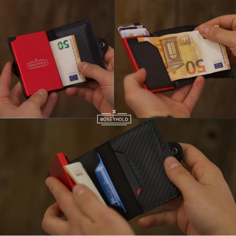 Moneyhold® Slim Wallet - Men's Card Case - RFID Protective