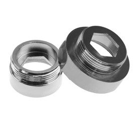 2 Pcs Tap Water Filter Faucet Adapter, Brass Faucet Aerator Connector Thread Adapter (26mm Female Thread to 22mm Male Thread)