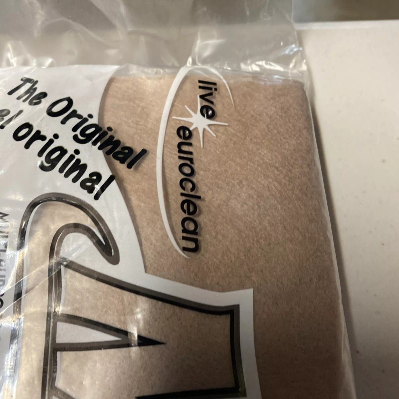 Euroclean The Original Magicloth Multi-Purpose Chamois Super Absorbant 2pk Live