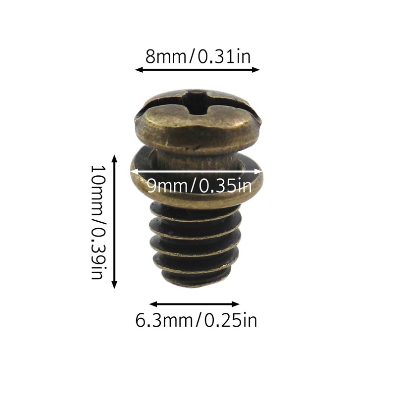 CChiai 20PCS Ceiling Fan Blade Screws with Matching Screwdriver 1/4-inch-20