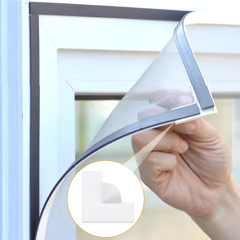 Magnetic Window Screen Corners Accessories Kit, 8 Reinforced Corners Handles