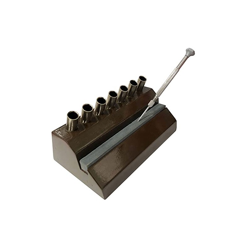 Jewellers Tools 7 Screwdriver Storage Stand (Sharpening Stone) : Wooden