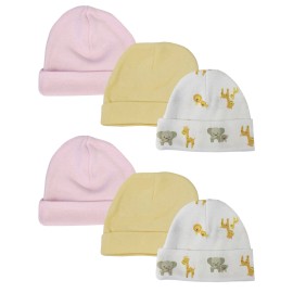 UD_Baby Girls Caps (pack Of 6) Nc_0383
