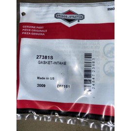 Briggs & Stratton New OEM Briggs and Stratton Genuine 27381S Intake Gasket