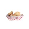 250ct Disposable Paper Food Tray (1/2 LB) - Red Check