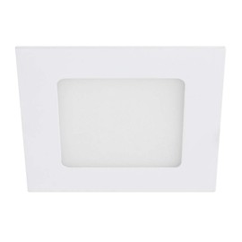 Tecnolite - Lámpara de Techo para Interior de Casas Downlight Brighton VI LED Empotrable, Tipo Luz de Día Color Blanco, Forma Cuadrada, No Atenuable. Potencia 6 Watts