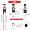 MKBKLLJY 18 Pcs 7mm Mini Round Push Button Switch 1A