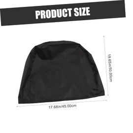 Mipcase Outdoor BBQ Grill Cover Round Protection for BBQ Oven Durable Oxford for Camping Tailgating Outdoor Use Black Color