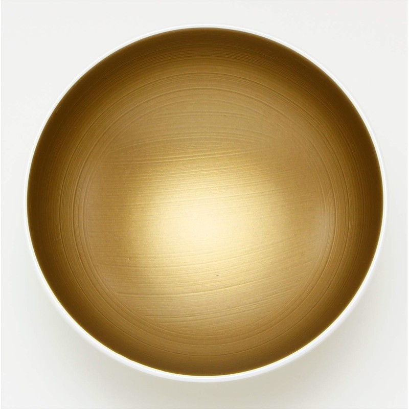 KORINDO EZ051926 Small Bowl White Uchigin Gold 4.3 inches (10.9