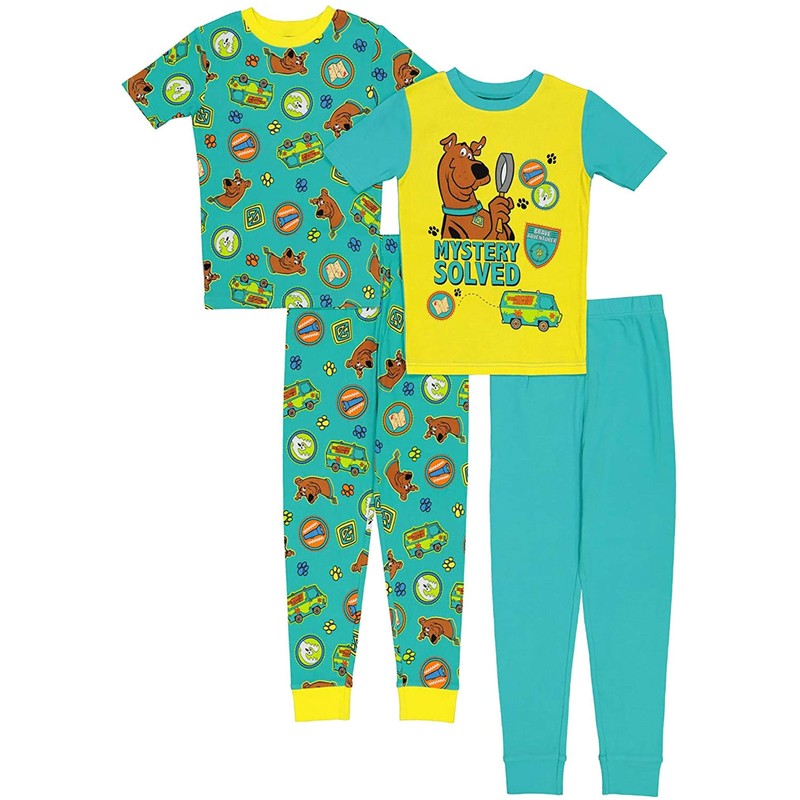 Scooby-Doo Boy's 4 Piece Sleep Set Size 8