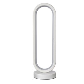 Modern Desk Lamp 3W USB Oval Dimmable Eye Care LED Bedside Night Light Table Lamp for Bedroom Office White 3 Color Dimmable