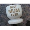 FastCraft BEST MUM EVER GREATEST WOODEN EGG CUP PRESENT IDEA