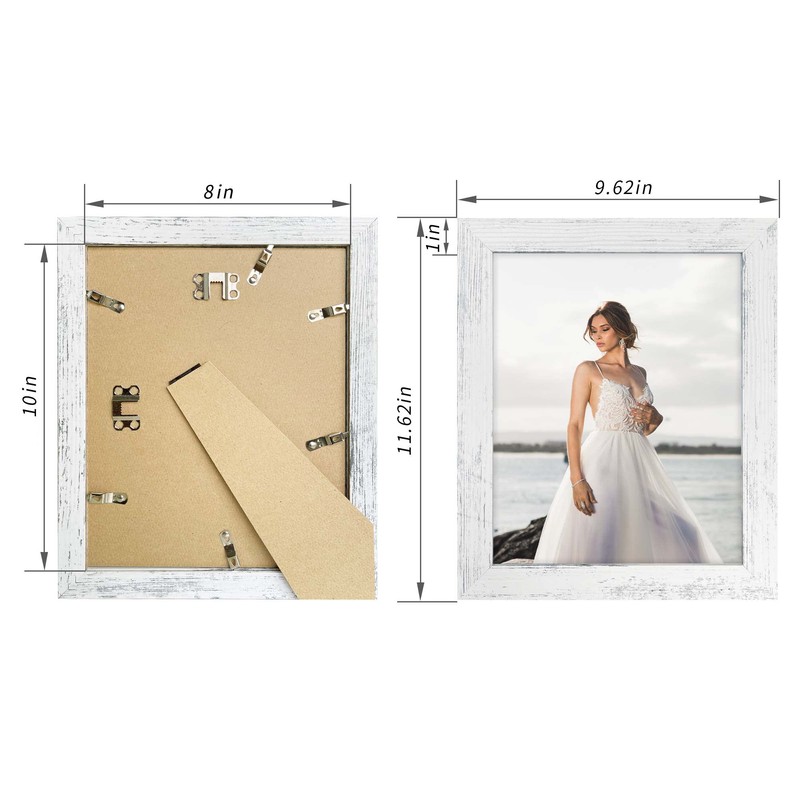 iRahmen 8x10 Picture Frame Set of 4, High Definition Glass