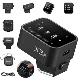 Godox X3-S TTL Wireless Flash Trigger for Sony Camera, OLED Touchscreen Flash Transmitter,Built-in Lithium Battery Support Quick Charge(Godox Xpro-S/X2T-S Upgrade Version)