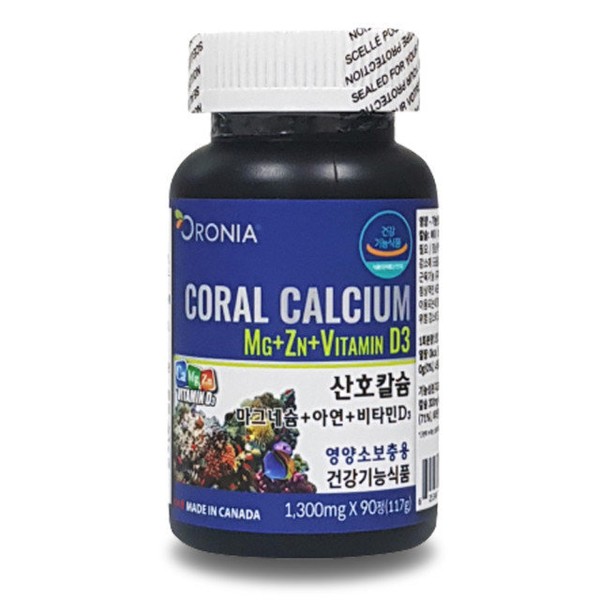 Oronia [Onsale] Oronia Coral Calcium Magnesium Zinc Vitamin D3 90 tablets