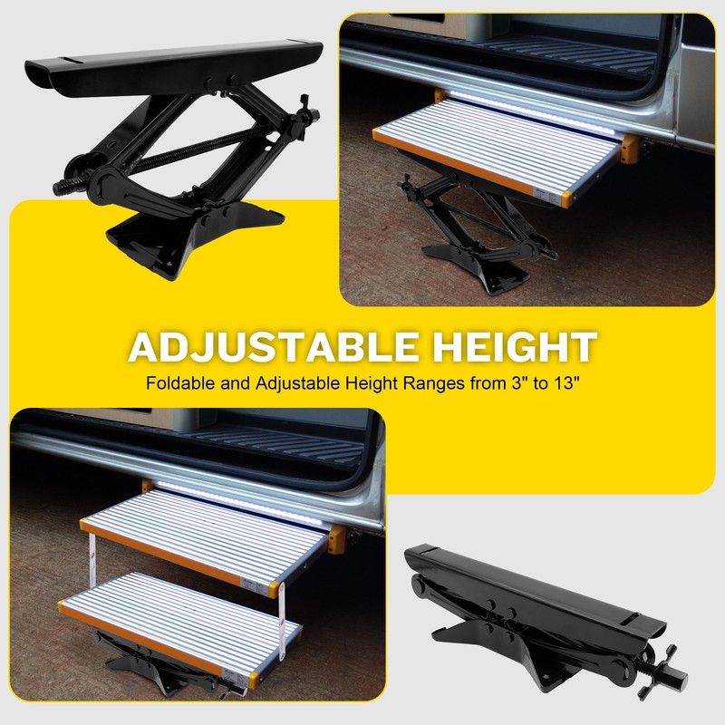RV Step Stabilizer Kit for Travel Trailer 5th Wheels Motorhomes,