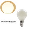 E12 3W LED Light Bulbs G50/G16.5 Globe Light Bulbs 30