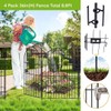 ADAVIN Tall Garden Fence with Gate, 4 Panels 36in(H) Dog