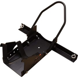 MotoBrackets Heavy-Duty Steel Black Motorcycle Front Wheel Chock