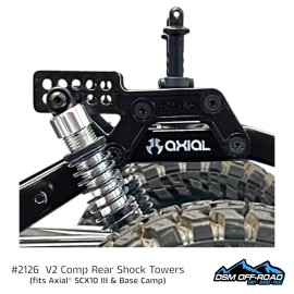 For Axial V2 Rear Comp Shock Towers (fits Axial® SCX10 III & Base Camp)