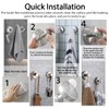 Eyech 4Pcs Suction Cup Hooks for Inside Shower, Stainless Steel
