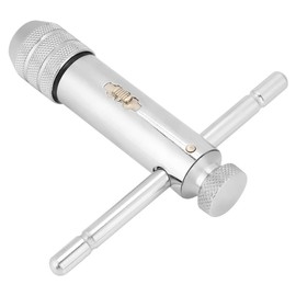 Adjustable T Handle Ratchet Tap Wrench Kit Tool Steel High Hardness Tap Handle M5-M12 T Bar Handle Tap Wrench Adjustable Tap Wrench for Removal Installation Tap Die Threaded Parts (M5-M12)
