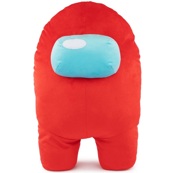 Jay Franco Among Us Red Crewmate Stuffed Pillow Buddy - Super Soft Polyester Microfiber, 15 inch (Official Among Us Product)