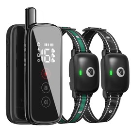 Heaflex Electric Dog Training Collar with a 2600FT Remote Range, Rechargeable and Waterproof, Features 3 Training Modes and Security Lock for Dogs of All Breeds and Sizes