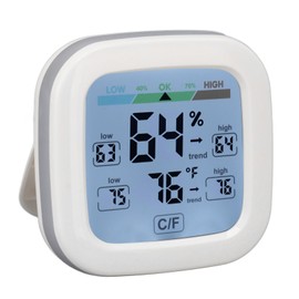 Color Screen Digital Hygrometer Indoor Thermometer Humidity Gauge Temperature Humidity Monitor Magnet Adsorption Or Tabletop Standing